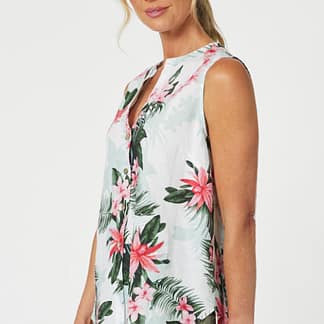 Gordon Smith Paradise Print Sleeveless Top Cami