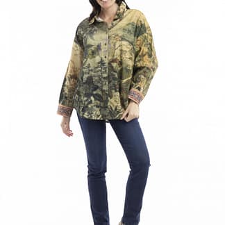 Orientique - Digital Shirt Collar - Orient - Very Fine Cord - Size 14 - Size 16