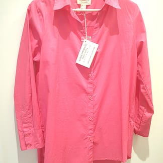 Orientique Rose Coloured Organic Cotton Blouse Size 10 Size 12