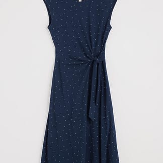 Fettling Dress - Dotty Speckle Maritim