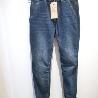 Threadz - Pull On Dark Blue Faded Jeans - Size XS