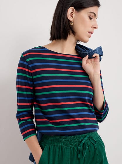 Seasalt - Sailor-Top-Tri-Breton-Maritime-Glade Long T-Shirt