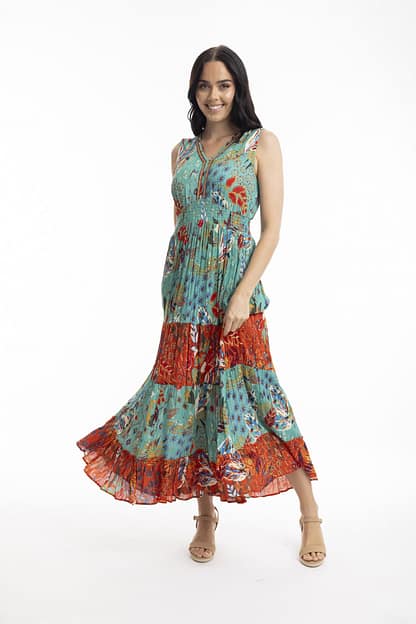 Orientique - Serengetti Dress - Shirred Under Bust
