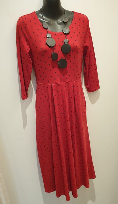 Veronica Dress - Little Sponge Spot Dahlia