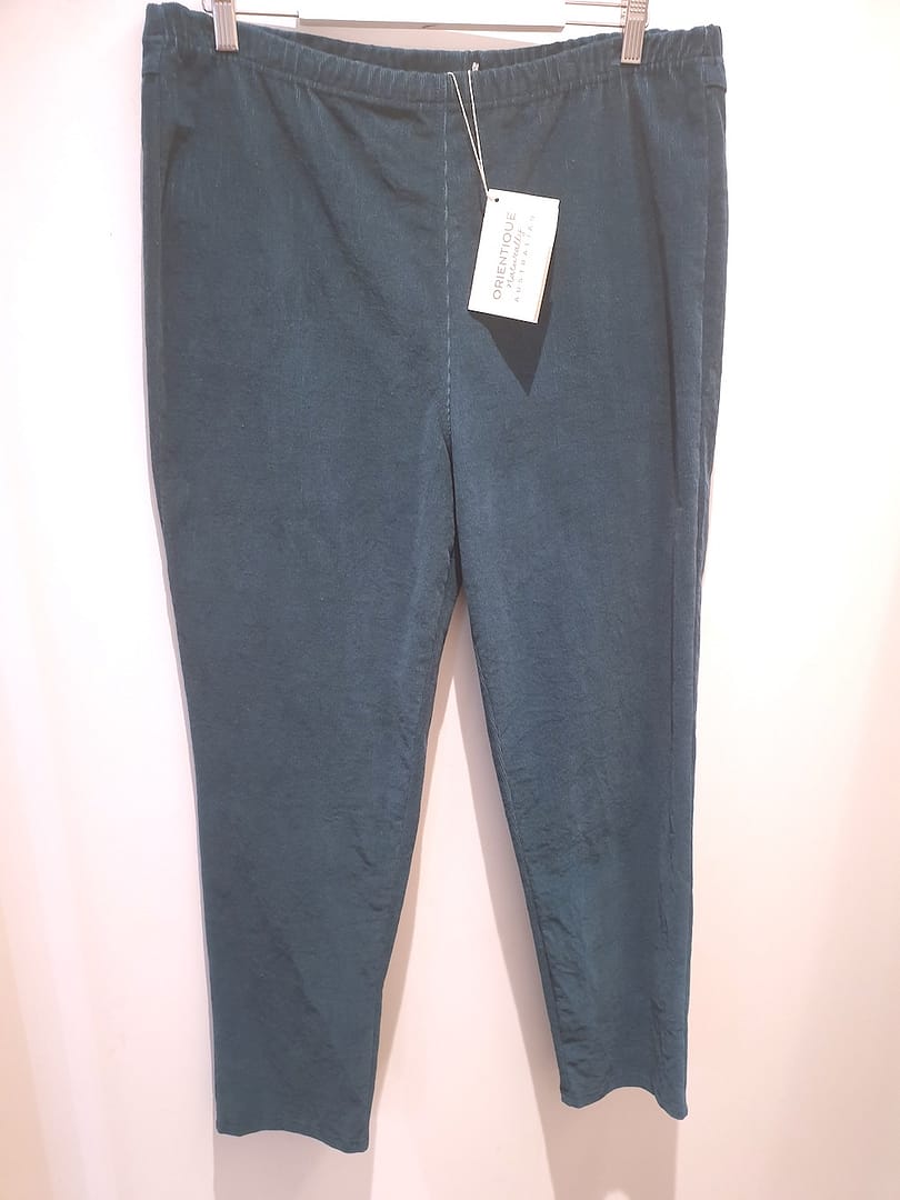 Orientique Mediterranean colour tiel cord jeans