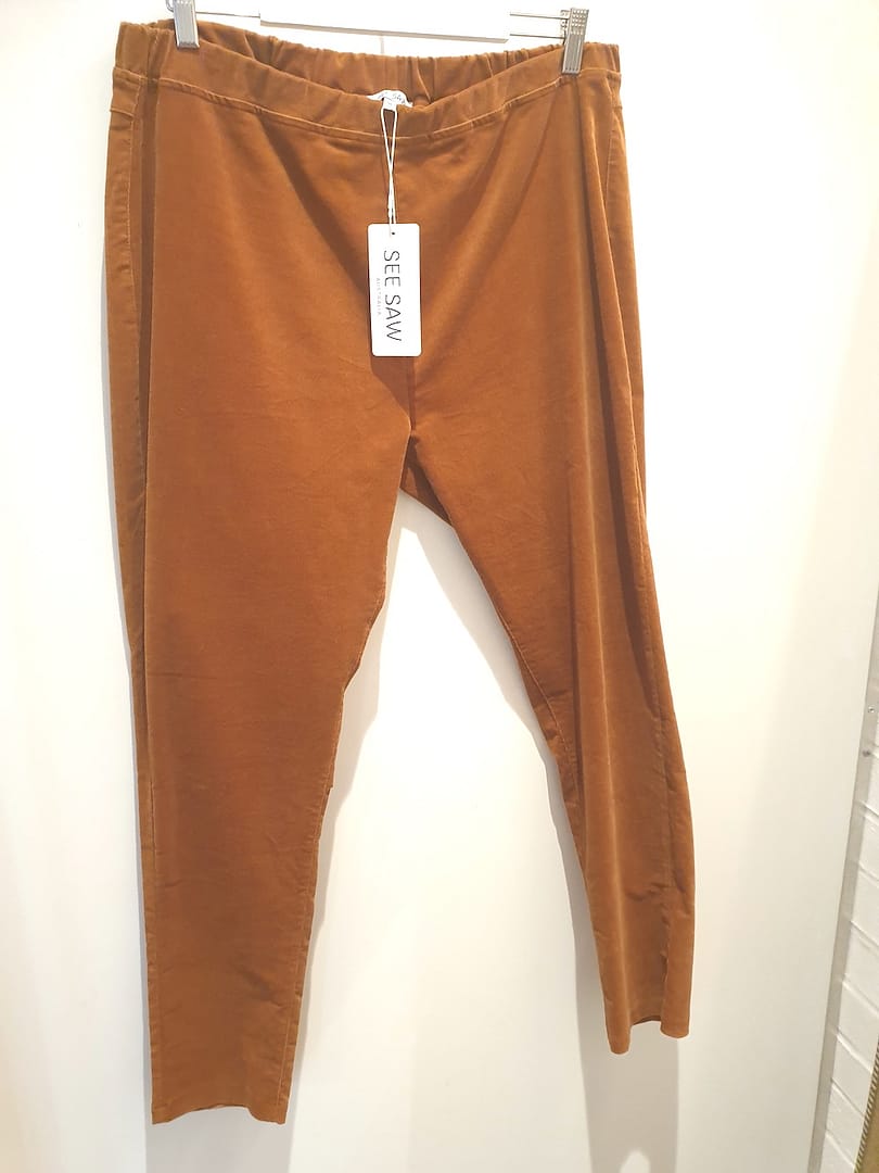 See Saw sw724 Brown cord jeans pull-ons size 16