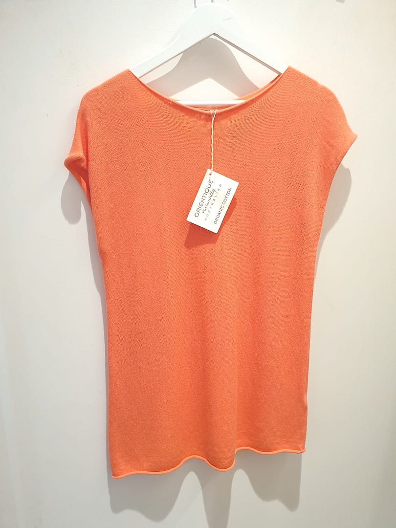 Orientique Organic Cotton Essentials Knit Coral Size 10
